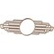 Ekena Millwork Elizabeth Wood Fretwork Pierced Medallion, 32"W x 16"H x 8 3/4"IW x 15 1/8"IH x 1/4"T, Red Oak CMWP32X16X0250EBRO - alternate 2